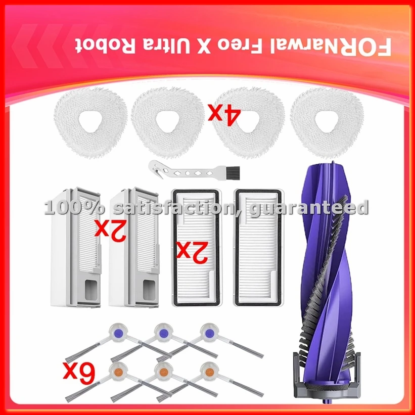 16-Piece Accessories Replacement for Freo X Ultra Robot Vacuum, Complete Accessory Kit-A79M
16-Piece Accessories Replacement for Freo X Ultra Robot Vacuum, Complete Accessory Kit-A79M