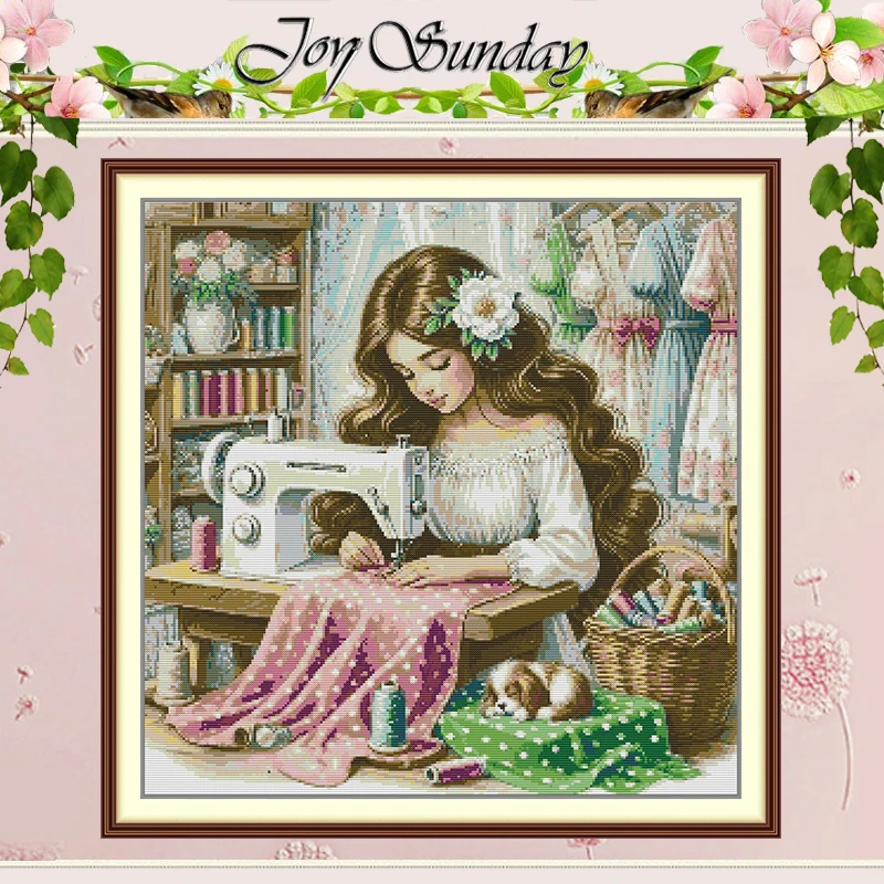 The Sewing Girl Patterns Counted Cross Stitch Set DIY 11CT 14CT 16CT HD Stamped DMC Cross-stitch Kit Embroidery Needlework
The Sewing Girl Patterns Counted Cross Stitch Set DIY 11CT 14CT 16CT HD Stamped DMC Cross-stitch Kit Embroidery Needlework