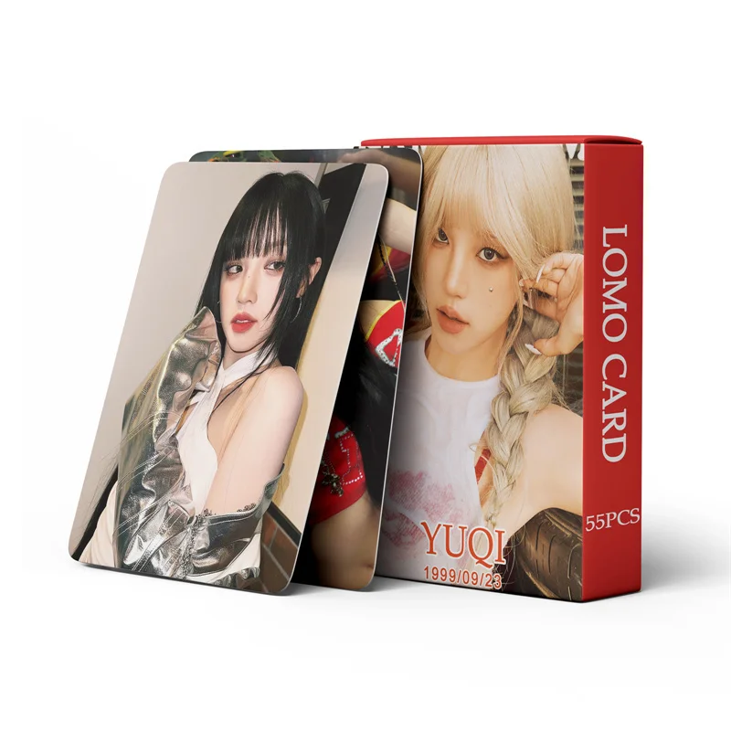 55 шт. (G)I-DLE Album Girl Group I SWAY Lomo Card SONG YUKI MINNIE SHUHUA Soyeon MIYEON Коллекция открыток Подарочная фотокарта Gidle
55 шт. (G)I-DLE Album Girl Group I SWAY Lomo Card SONG YUKI MINNIE SHUHUA Soyeon MIYEON Коллекция открыток Подарочная фотокарта Gidle