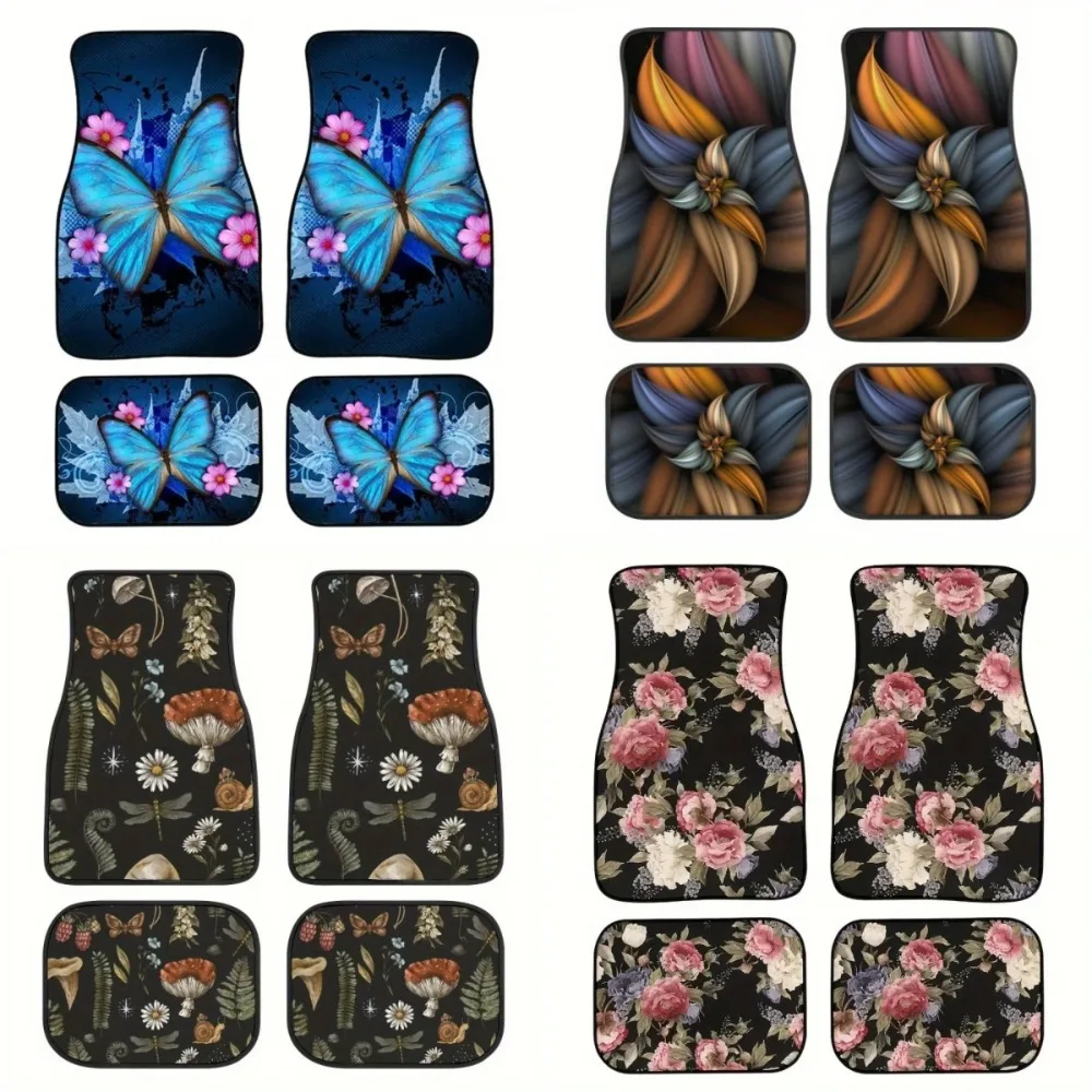 4 PCS New Bohemia Style Car Foot Pads Front Rear Botanical Prints Car Floor Carpets Decorative Floor Mat Set Automotive Supplies
4 PCS New Bohemia Style Car Foot Pads Front Rear Botanical Prints Car Floor Carpets Decorative Floor Mat Set Automotive Supplies
