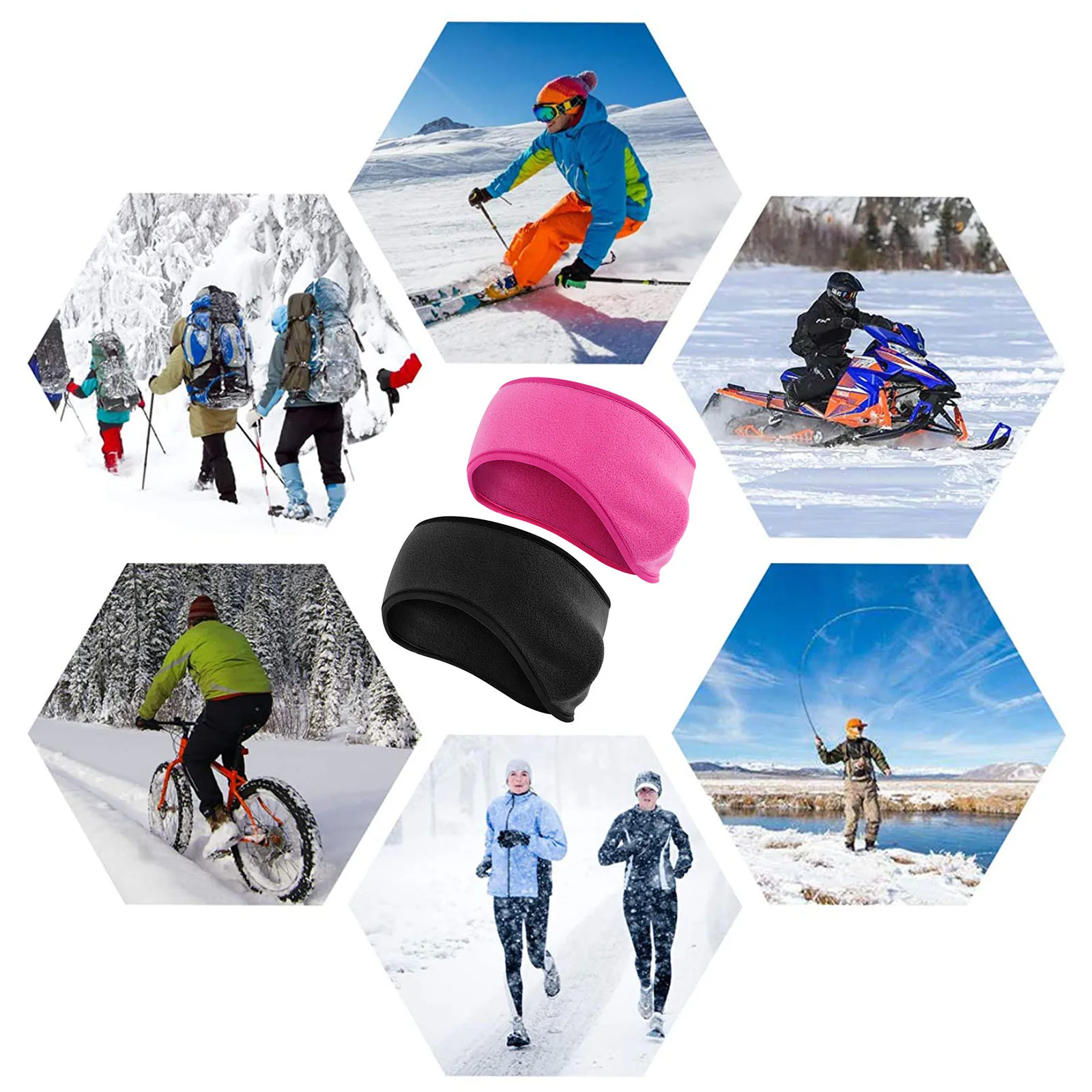 2Pcs Outdoor Sports Warm Headband Cold-Proof Ear Warmer Winter Wrap Sweat Absorbent Stretch Headbands for Cycling
2Pcs Outdoor Sports Warm Headband Cold-Proof Ear Warmer Winter Wrap Sweat Absorbent Stretch Headbands for Cycling