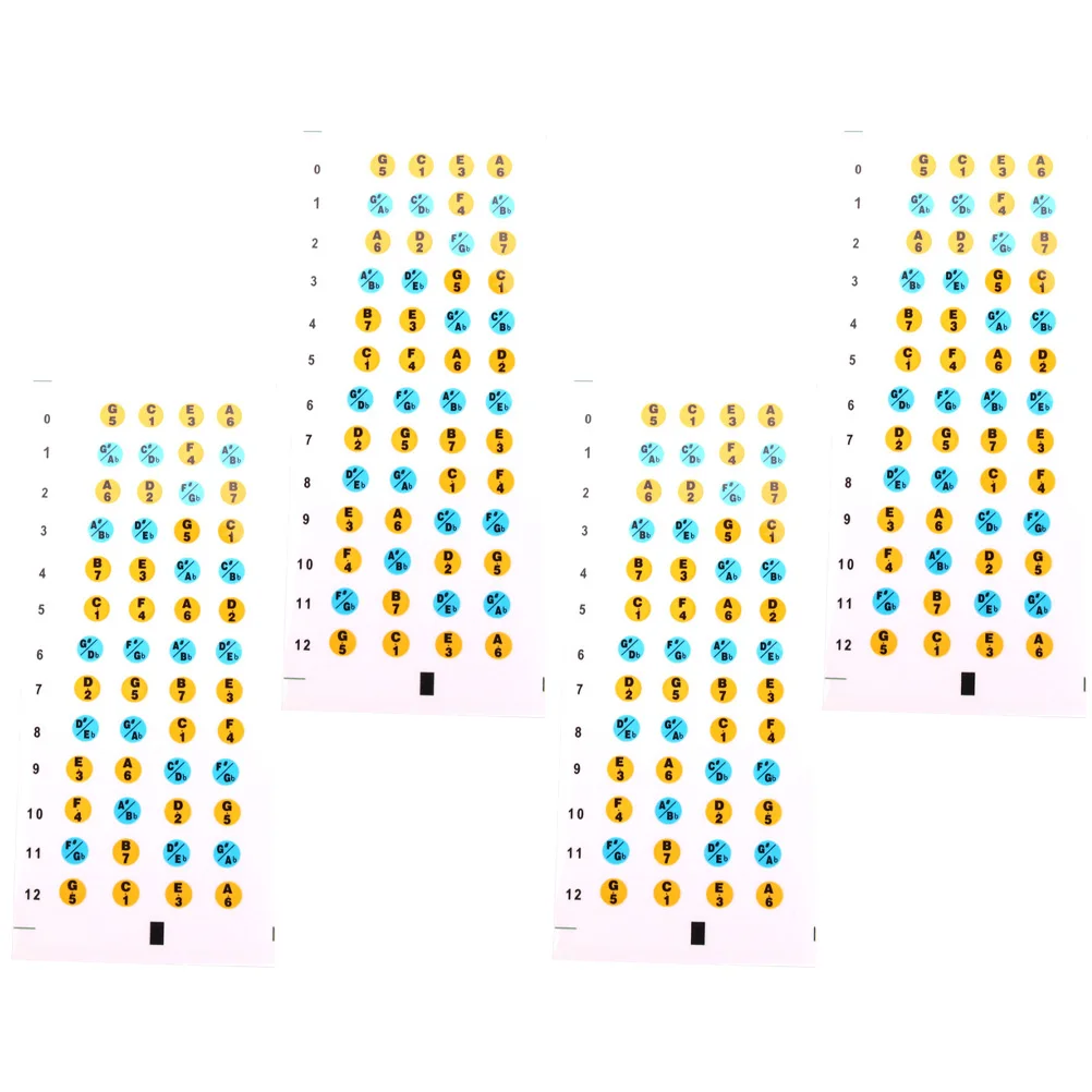 4 Sheets Fretboard Inlay Stickers Scale Finger Guitar Accessories Electric Bass
4 Sheets Fretboard Inlay Stickers Scale Finger Guitar Accessories Electric Bass
