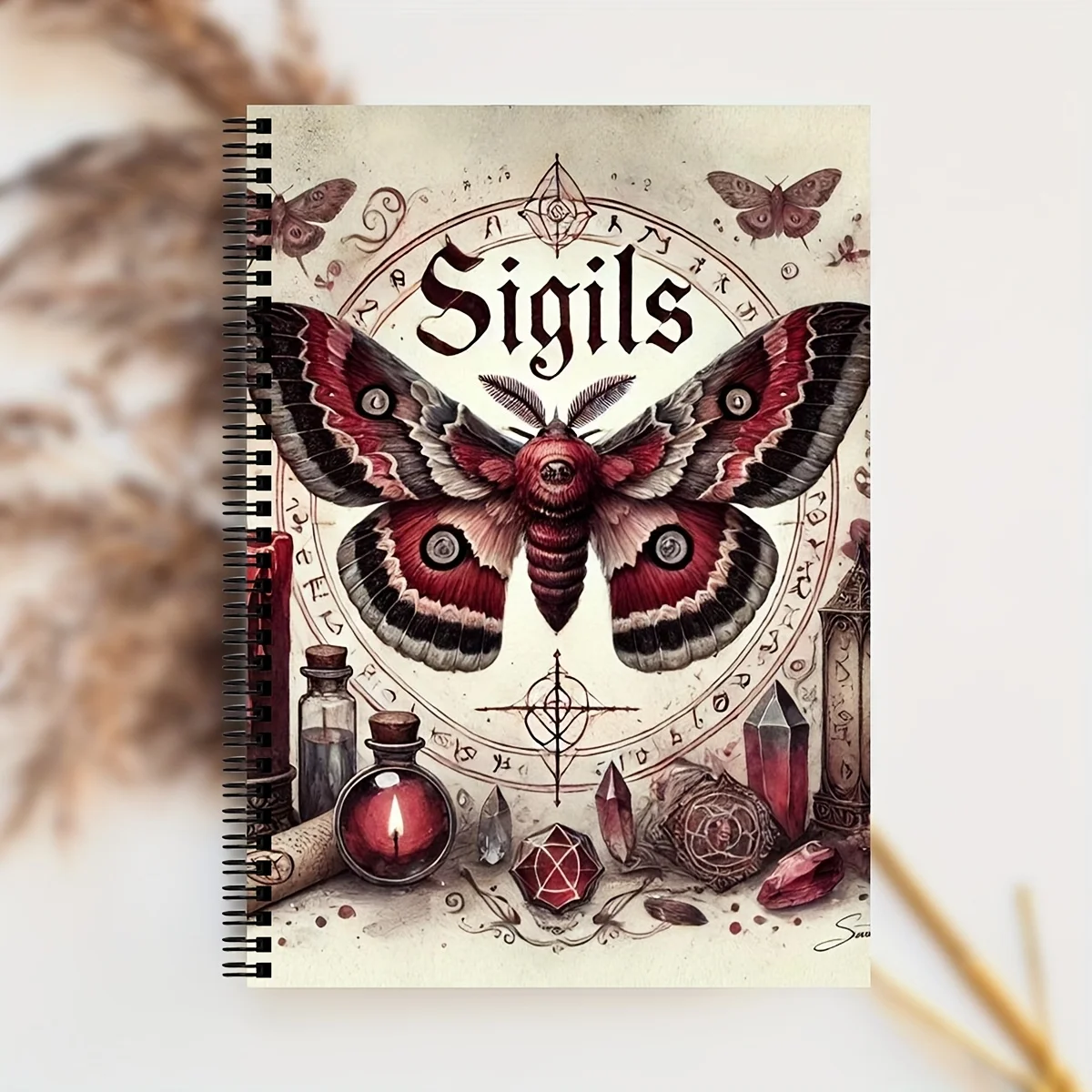 1pc of a Classic Occult Book - A Guide to Sigils And Mystical Symbols, Featuring a Dark Art Ritual Book Adorned with Moons
1pc of a Classic Occult Book - A Guide to Sigils And Mystical Symbols, Featuring a Dark Art Ritual Book Adorned with Moons