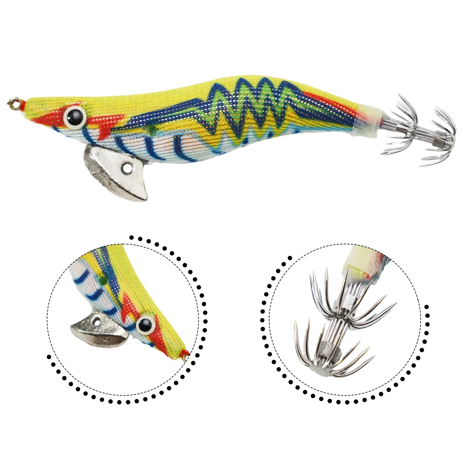 10 5cm12 2g Luminous Squid Jigs Hook, Easy to Use with Proper Wobbling and Rolling, Suitable for Fishing Lovers
10 5cm12 2g Luminous Squid Jigs Hook, Easy to Use with Proper Wobbling and Rolling, Suitable for Fishing Lovers