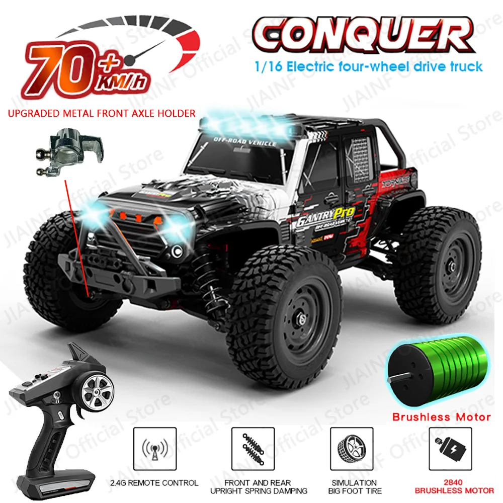 SCY 16103PRO RC Car 1:16 70KM/H Or 50KM/H 4WD Remote Control Cars High Speed Drift Monster Truck for Kids vs Wltoys 144001 Toys
SCY 16103PRO RC Car 1:16 70KM/H Or 50KM/H 4WD Remote Control Cars High Speed Drift Monster Truck for Kids vs Wltoys 144001 Toys