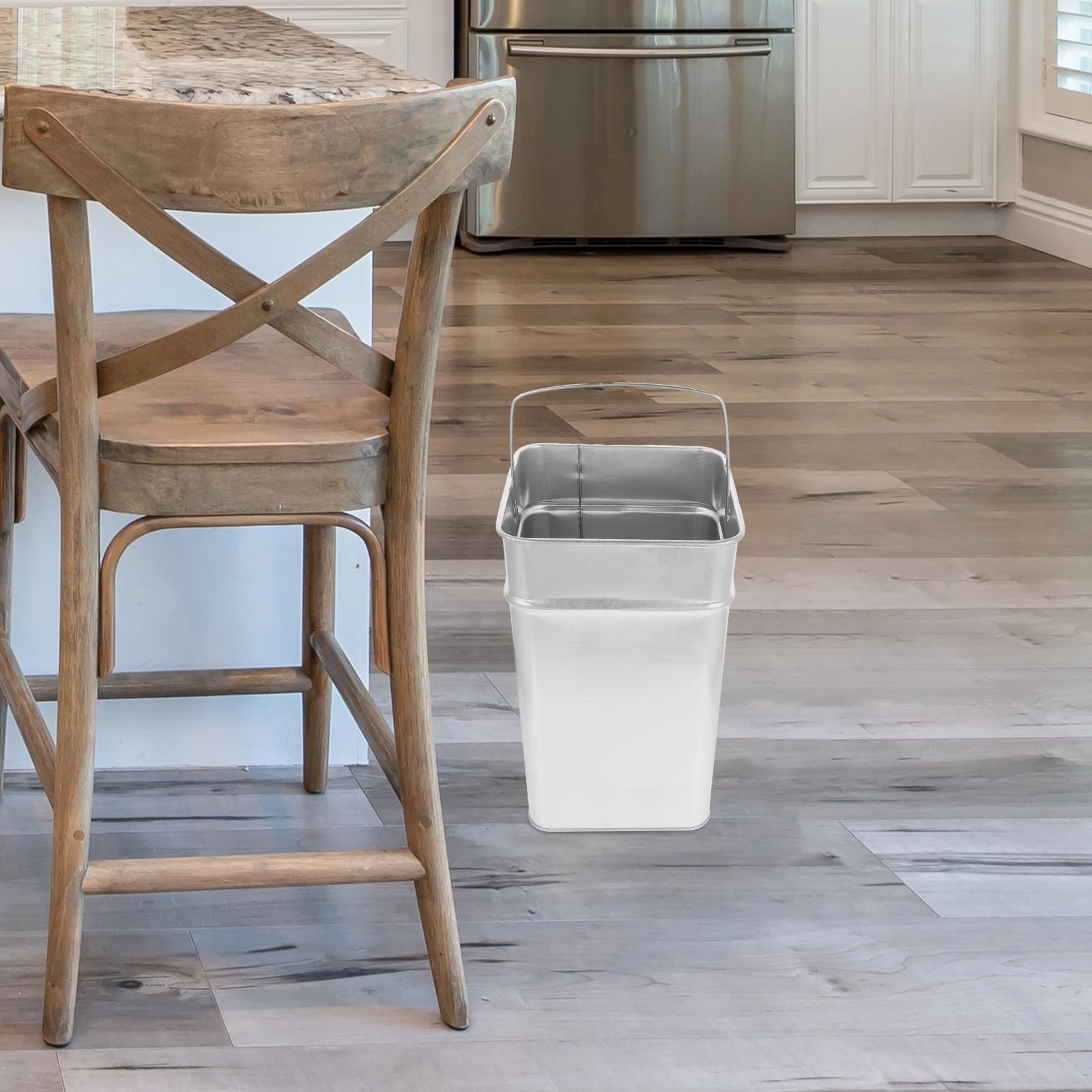 Stainless Steel Trash Can 31X20X20CM Large Capacity Outdoor Garden Kitchen Metal Bucket Garbage Container Square
Stainless Steel Trash Can 31X20X20CM Large Capacity Outdoor Garden Kitchen Metal Bucket Garbage Container Square
