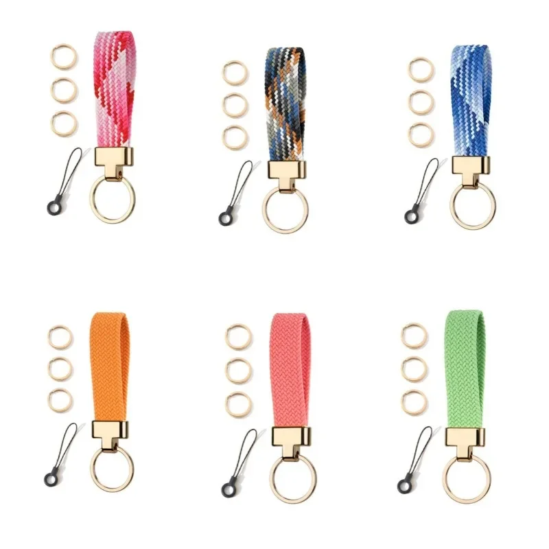 Custom LOGO Keychain Wrist Strap with Colorful Nylon Hand Woven Elastic Rope Laser Engrave Car Keyring Personalized Key Chains
Custom LOGO Keychain Wrist Strap with Colorful Nylon Hand Woven Elastic Rope Laser Engrave Car Keyring Personalized Key Chains