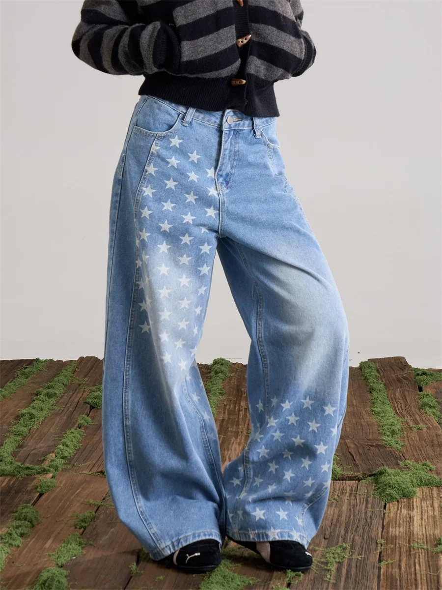 Джинсы женские Onlpp в американском ретро-стиле с принтом «звезды», широкие, свободные, в стиле High Street, длинные брюки, модные женские джинсы
Джинсы женские Onlpp в американском ретро-стиле с принтом «звезды», широкие, свободные, в стиле High Street, длинные брюки, модные женские джинсы