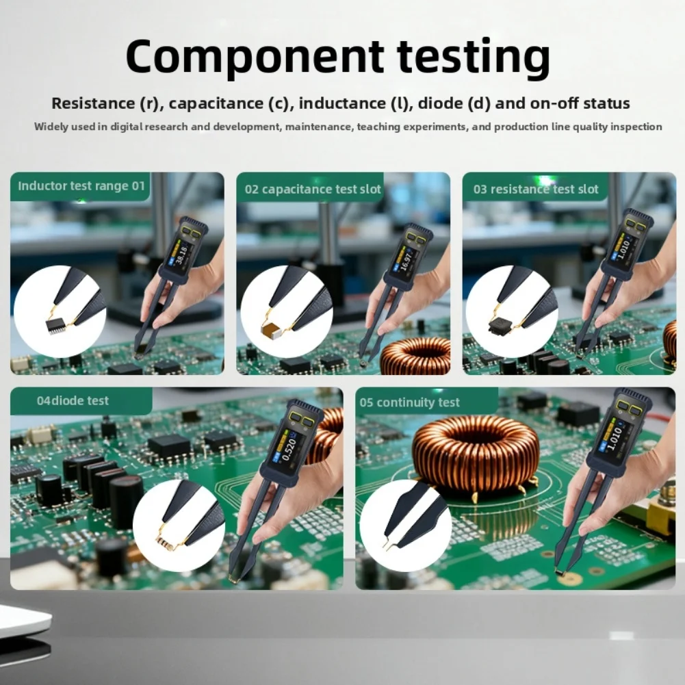 JD-1795 Мультиметр LCR с поддержкой несколькихпараметрических компонентов для тестирования компонентов SMD с портативной и эффективной портативной конструкцией
JD-1795 Мультиметр LCR с поддержкой несколькихпараметрических компонентов для тестирования компонентов SMD с портативной и эффективной портативной конструкцией