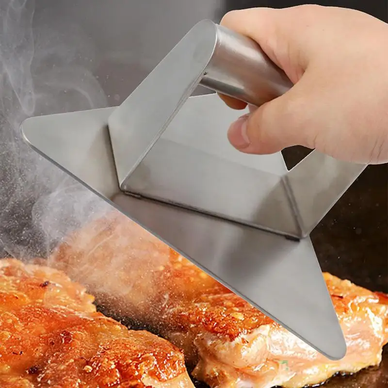 Smash Burger Press Burger Smasher Tool Triangle 304 Stainless Smash Burger Tool For Grill Steel Meat Press With Handle Home
Smash Burger Press Burger Smasher Tool Triangle 304 Stainless Smash Burger Tool For Grill Steel Meat Press With Handle Home