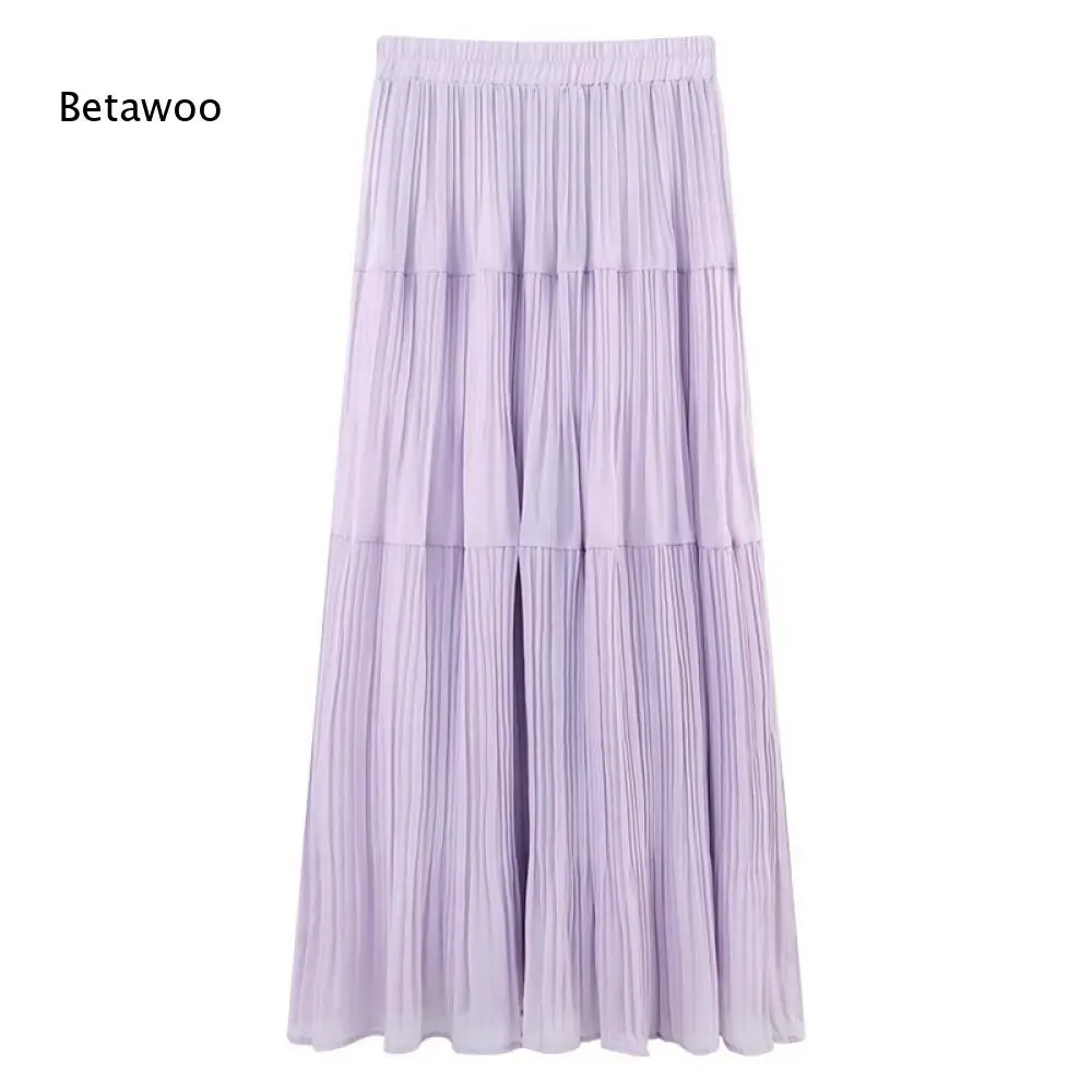 Light Purple Tiered Pleated Maxi Skirt
Light Purple Tiered Pleated Maxi Skirt