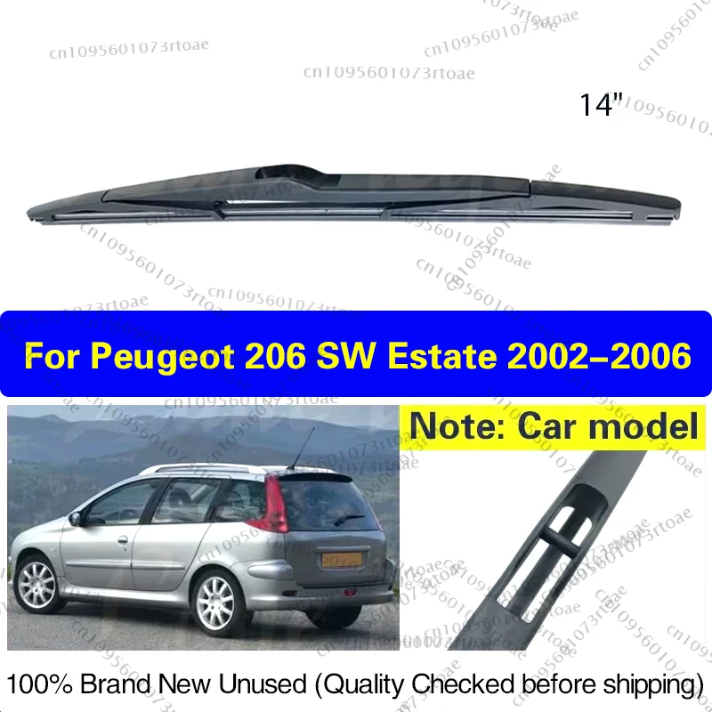 Car Wiper Blade For Peugeot 206 SW Estate 2002 2003 2004 2005 2006 Rear Windshield Windscreen Clean Window Rain Brush 14"
Car Wiper Blade For Peugeot 206 SW Estate 2002 2003 2004 2005 2006 Rear Windshield Windscreen Clean Window Rain Brush 14"