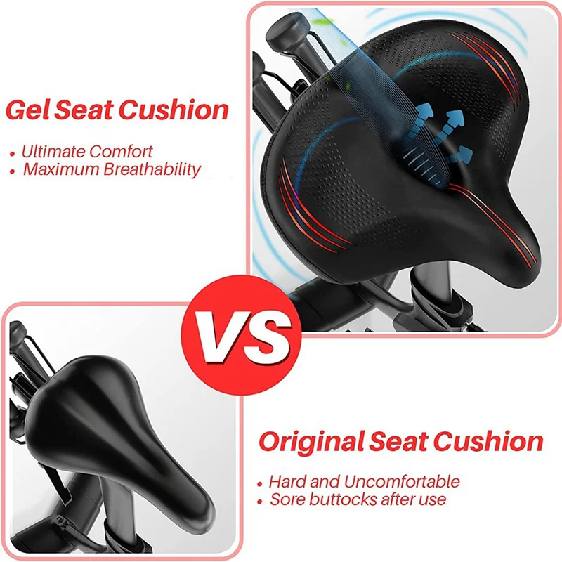 AD45 Oversized Comfort Bike Seats, Electric Bike,Road Bike, Universal Fit Bicycle Seats Cushion For Men And Women
AD45 Oversized Comfort Bike Seats, Electric Bike,Road Bike, Universal Fit Bicycle Seats Cushion For Men And Women