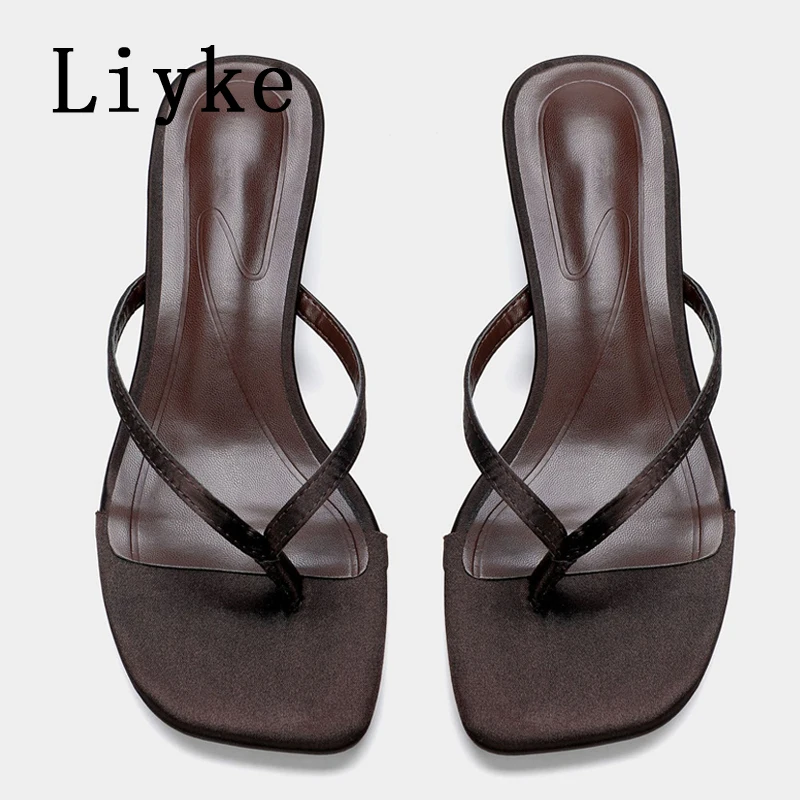 Liyke Summer Women Clip Toe Slippers Comfort Low Heels Designer Slides Shoes Ladies Casual Dress Street Style Flip Flops Sandal
Liyke Summer Women Clip Toe Slippers Comfort Low Heels Designer Slides Shoes Ladies Casual Dress Street Style Flip Flops Sandal