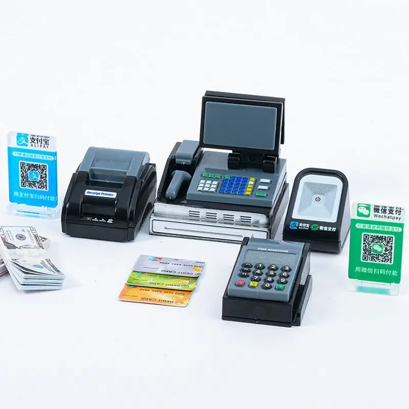 Mini cash register POS machine model simulation convenience store shopping scene play house children's baby house toys
Mini cash register POS machine model simulation convenience store shopping scene play house children's baby house toys