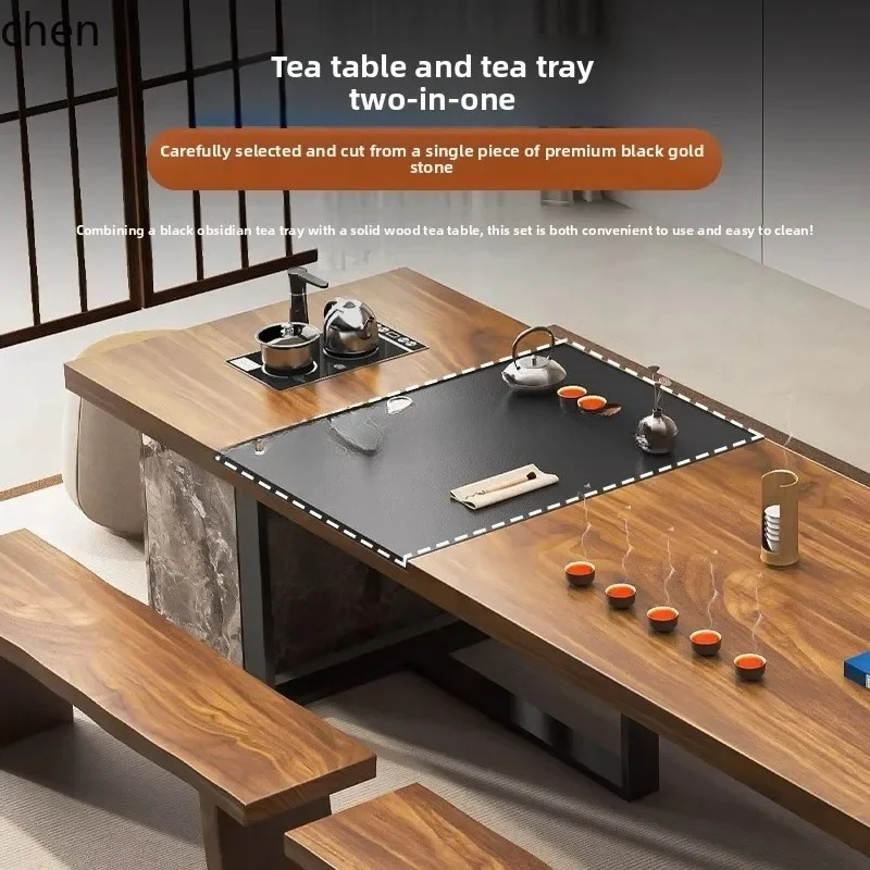 HYS Walnut Solid Wood Tea Table 2025 New High-end Office Large Board Table
HYS Walnut Solid Wood Tea Table 2025 New High-end Office Large Board Table
