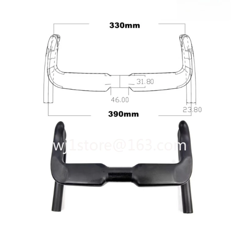 HB23 full carbon fiber bicycle bend handle, track car bend handle 31.8mm
HB23 full carbon fiber bicycle bend handle, track car bend handle 31.8mm