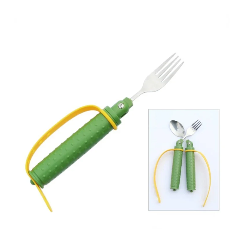 Disabled Elderly Assisted Eating Tableware Knife Adjustable Angle Stainless Steel Western Food Knife Fork Spoon With Straps
Disabled Elderly Assisted Eating Tableware Knife Adjustable Angle Stainless Steel Western Food Knife Fork Spoon With Straps