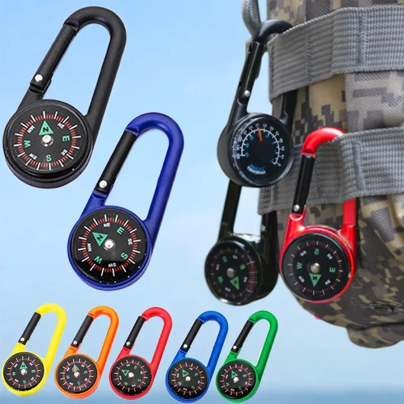 Outdoor Compass Carabiner Mini Camping Keychain Mountaineering Hiking Backpack Buckle with Compass Survival Children Gifts
Outdoor Compass Carabiner Mini Camping Keychain Mountaineering Hiking Backpack Buckle with Compass Survival Children Gifts