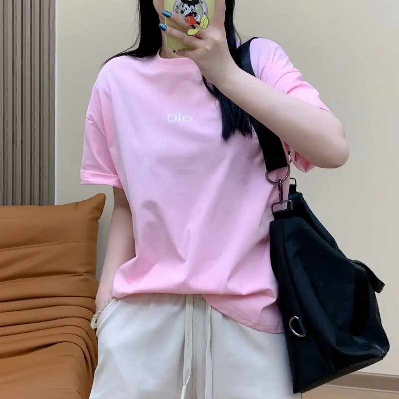 Women's Al Yoga T-shirt Summer Letter Printing Short-sleeved T-shirt Women's Trendy Casual Loose Short-sleeved Top Clothing
Women's Al Yoga T-shirt Summer Letter Printing Short-sleeved T-shirt Women's Trendy Casual Loose Short-sleeved Top Clothing
