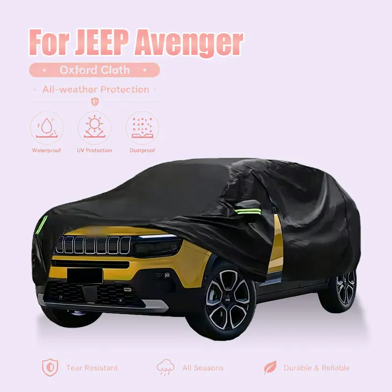 For JEEP Avenger Full Car Cover Side Zipper Waterproof Dustproof Sun Protection Outdoor Exterior Accessories
For JEEP Avenger Full Car Cover Side Zipper Waterproof Dustproof Sun Protection Outdoor Exterior Accessories