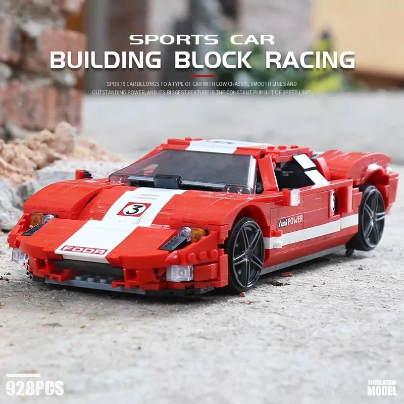 928PCS 10001 GT Red Brick Sports Car Model Ornament MOC Building Blocks RC Car Model Bricks DIY Toy Holiday Gift Birthday Gift
928PCS 10001 GT Red Brick Sports Car Model Ornament MOC Building Blocks RC Car Model Bricks DIY Toy Holiday Gift Birthday Gift