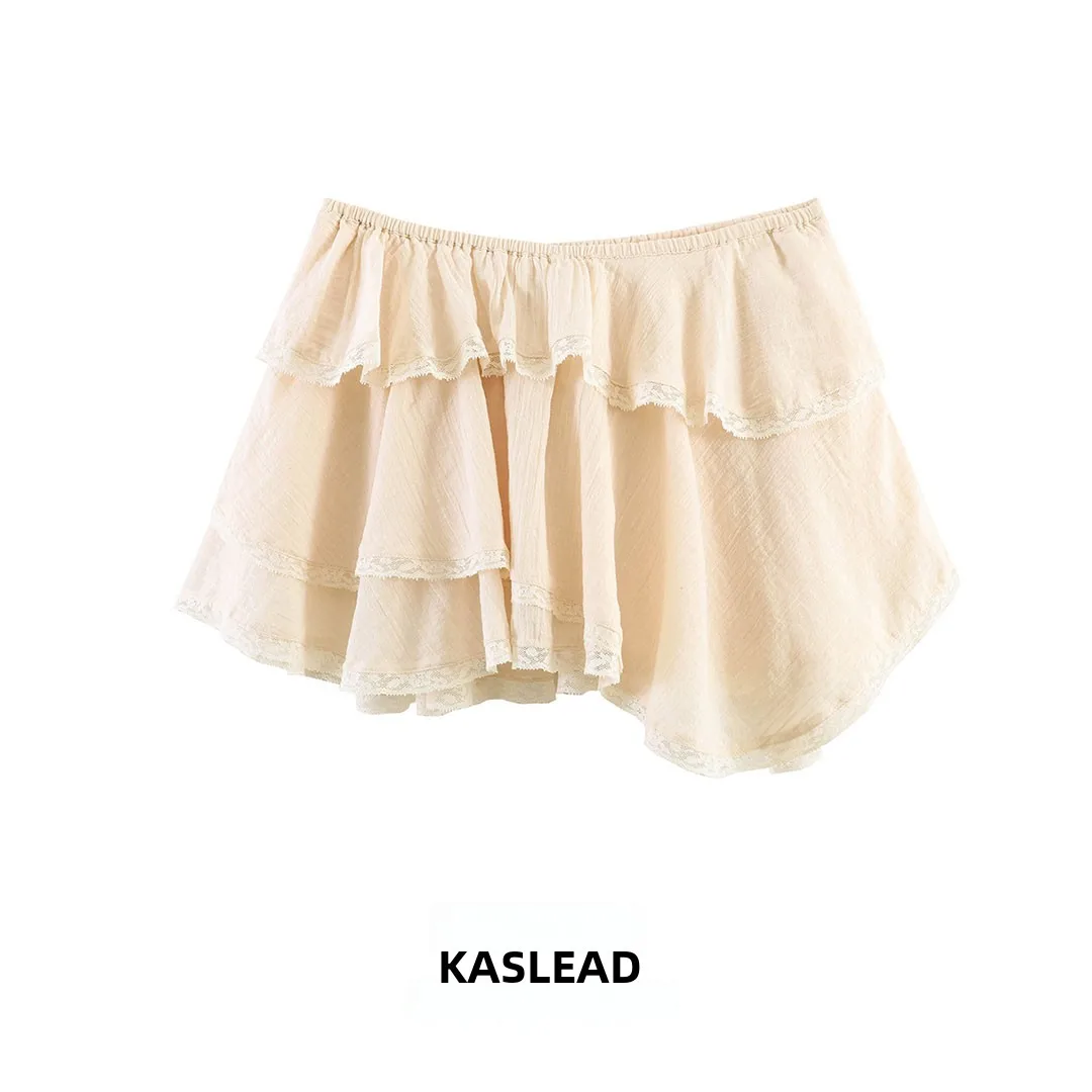 KASLEAD New Women's Fashion Lace Layered Decoration Skirt Standard Fit A-Line Spring 2026 Polyester Fiber
KASLEAD New Women's Fashion Lace Layered Decoration Skirt Standard Fit A-Line Spring 2026 Polyester Fiber
