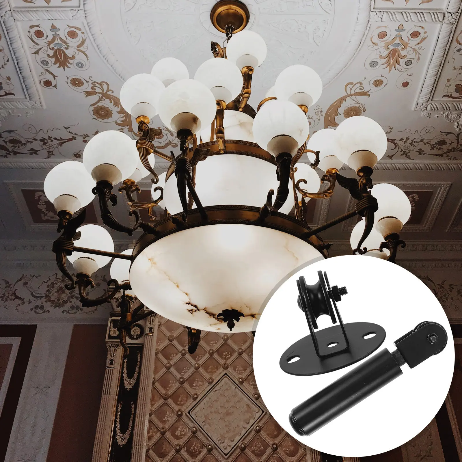 1Set Pulley Wheel Weighted Lever Ceiling Lamp Pulley Lighting Wall Mount for Pendant Lamp Hanging Adjustable Weighted Lever
1Set Pulley Wheel Weighted Lever Ceiling Lamp Pulley Lighting Wall Mount for Pendant Lamp Hanging Adjustable Weighted Lever