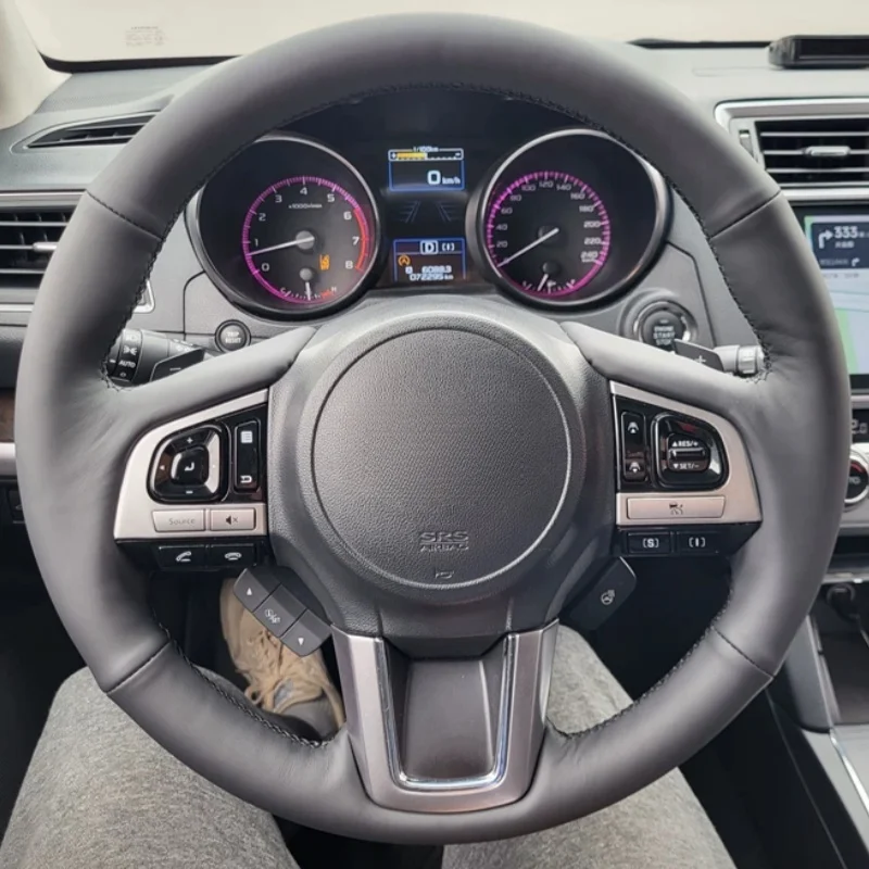 Плетеный чехол на руль автомобиля, ручное шитье из натуральной кожи для Subaru Legacy Outback XV Forester 2015 2016, автомобильный аксессуар
Плетеный чехол на руль автомобиля, ручное шитье из натуральной кожи для Subaru Legacy Outback XV Forester 2015 2016, автомобильный аксессуар