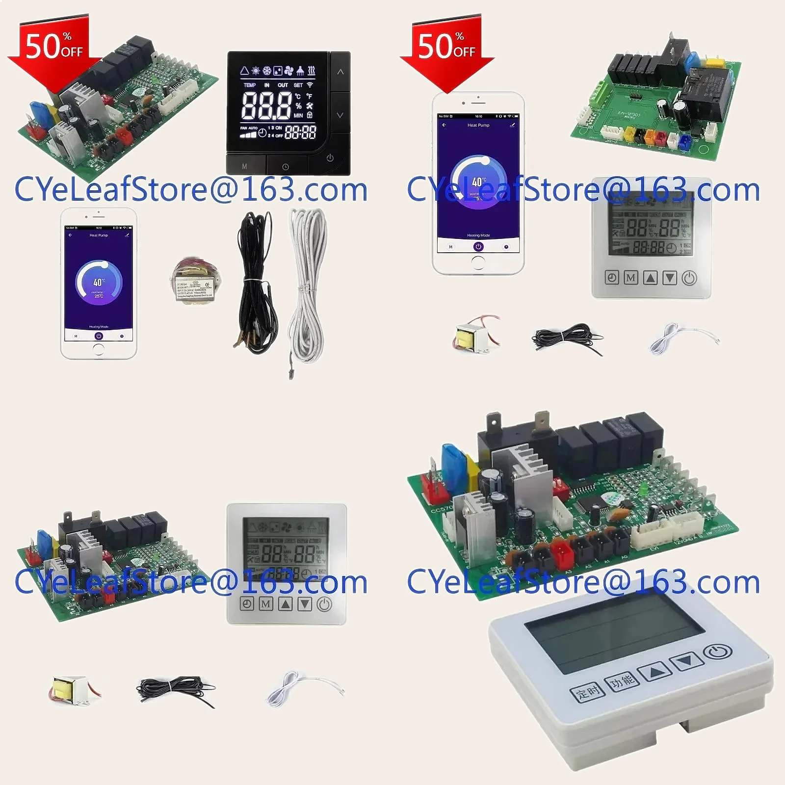 PCBA Water Heater Heat Pump Controller Board WiFi Tuya Smart Control for Air Source Water Source
PCBA Water Heater Heat Pump Controller Board WiFi Tuya Smart Control for Air Source Water Source