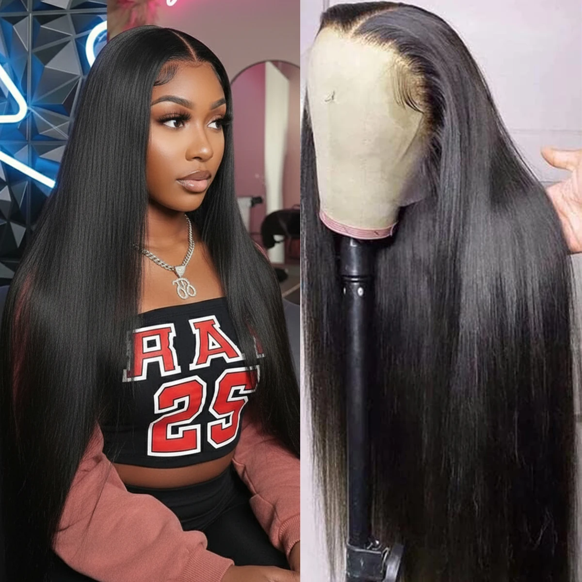 40-дюймовые прямые парики из человеческих волос 13X6 Hd, кружевной фронтальный парик 13X4, бразильские волосы, предварительно выщипанные передние черные парики для женщин, плотность 200
40-дюймовые прямые парики из человеческих волос 13X6 Hd, кружевной фронтальный парик 13X4, бразильские волосы, предварительно выщипанные передние черные парики для женщин, плотность 200