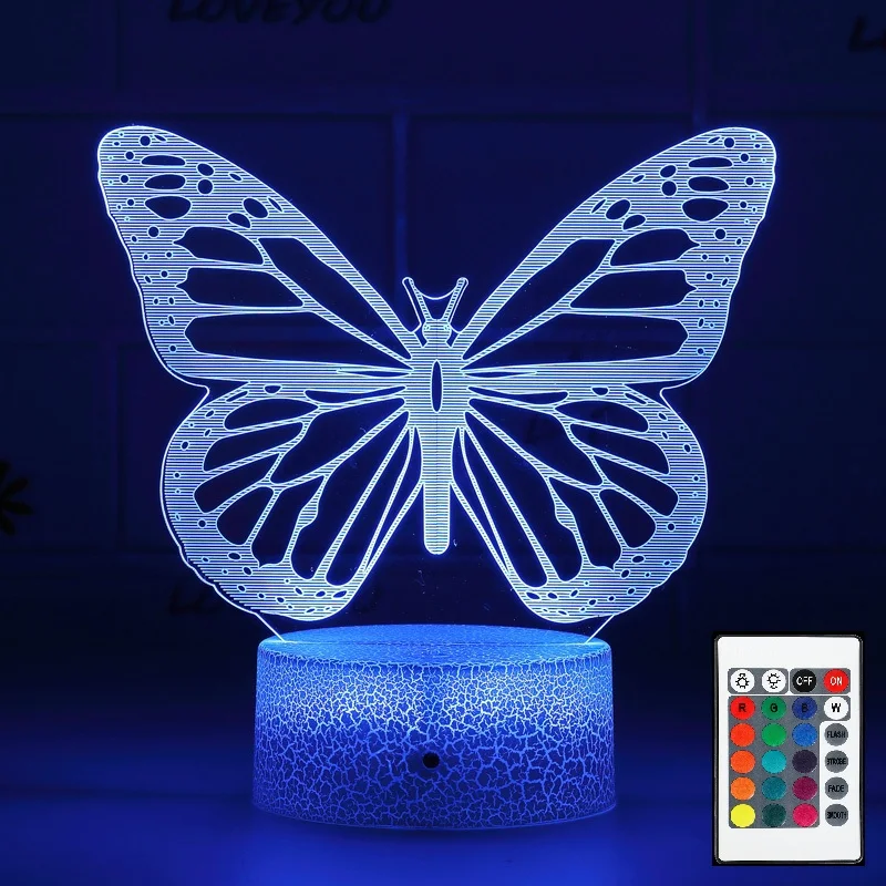 3D Butterfly Night Light For Brithday Or Chrismas Gifts with Remote and Smart Touch 16 Colors Changing Dimmable Table Lam
3D Butterfly Night Light For Brithday Or Chrismas Gifts with Remote and Smart Touch 16 Colors Changing Dimmable Table Lam
