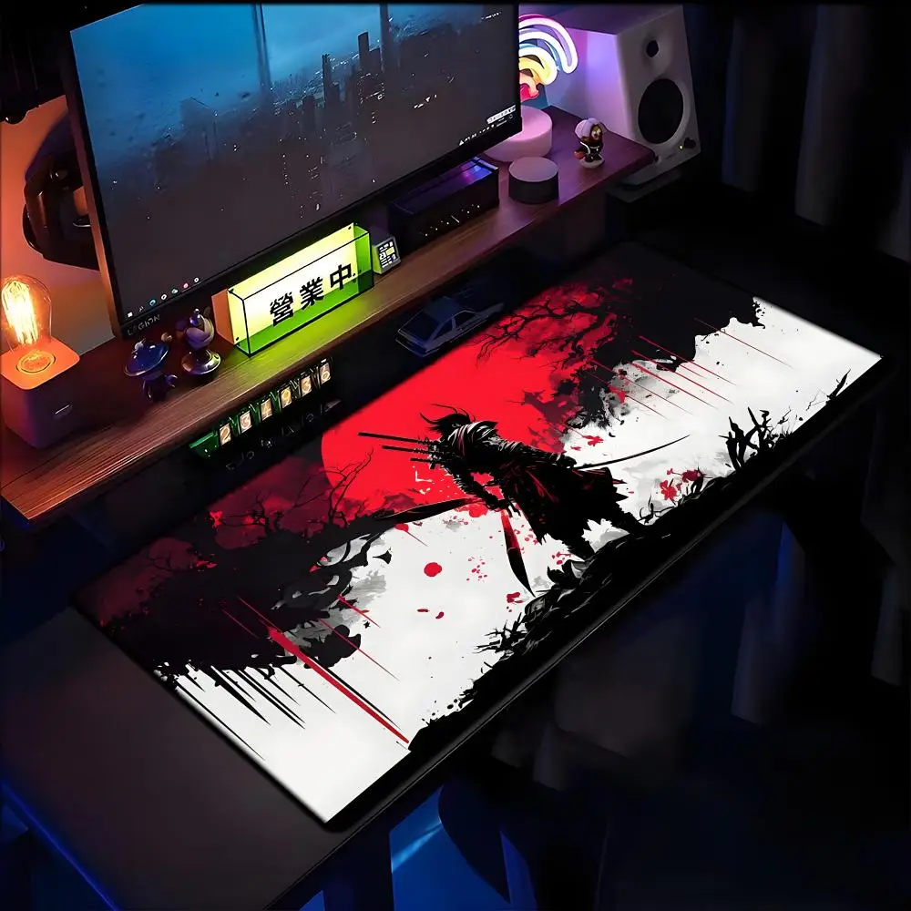 Japanese Samurai Desk Mat XXL Black and White Gaming keyboard mat large Oni Samurai extended deskpad Ghost of Tsushima Mousepad
Japanese Samurai Desk Mat XXL Black and White Gaming keyboard mat large Oni Samurai extended deskpad Ghost of Tsushima Mousepad