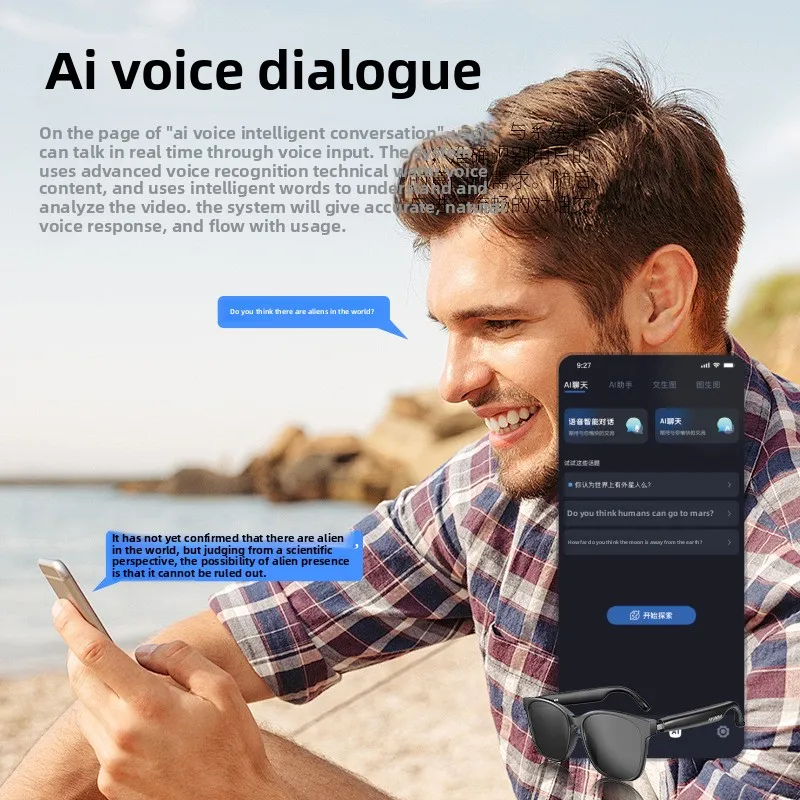 new C8 Smart Glasses AI Intelligent Translation Wireless Bluetooth Glasses Real-time Simultaneous Interpretation Headset 2026
new C8 Smart Glasses AI Intelligent Translation Wireless Bluetooth Glasses Real-time Simultaneous Interpretation Headset 2026