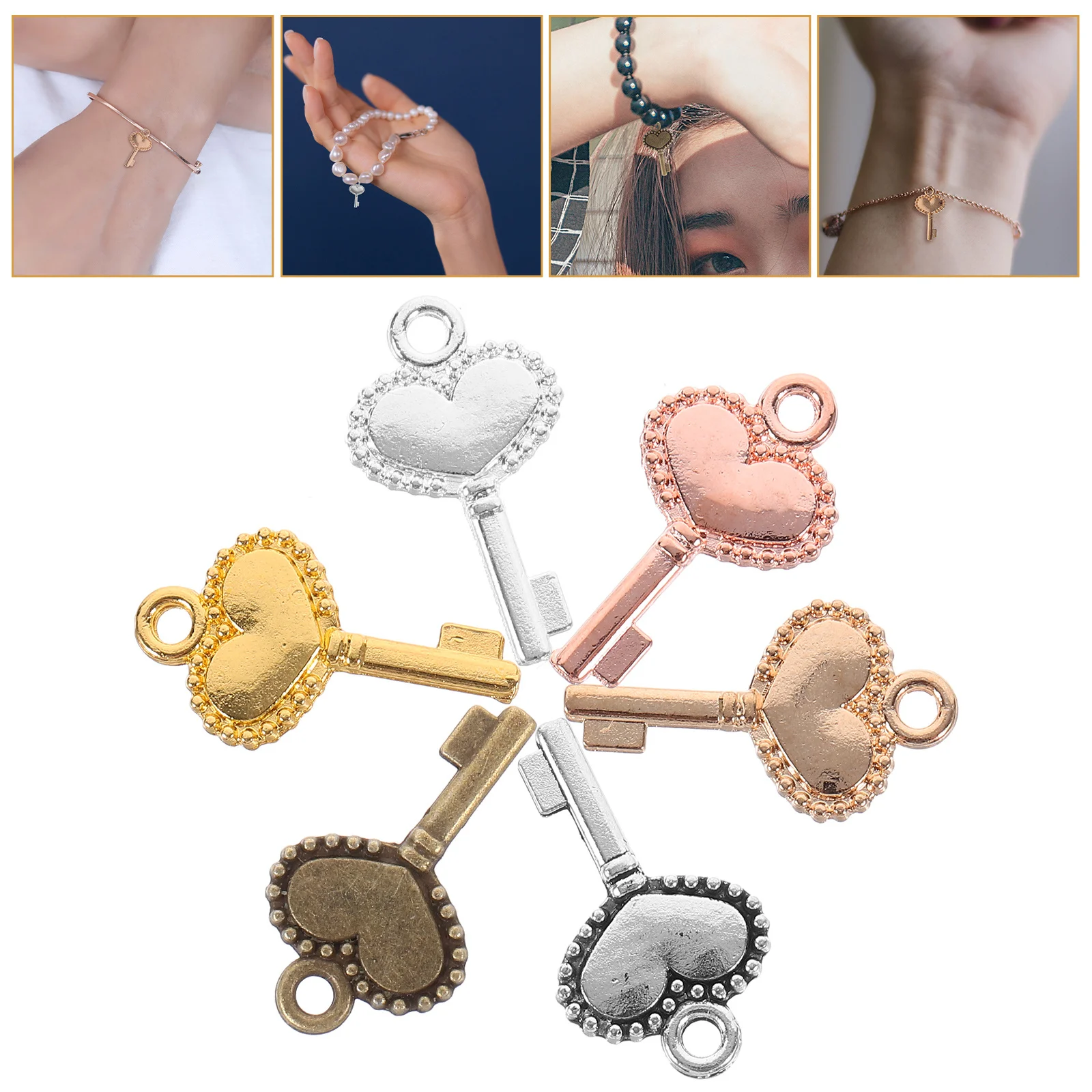 300Pcs Alloy Pendants Key Charms DIY Jewelry Making Accessories Multi-Function Necklace Bracelet Earrings Crafts Decor
300Pcs Alloy Pendants Key Charms DIY Jewelry Making Accessories Multi-Function Necklace Bracelet Earrings Crafts Decor