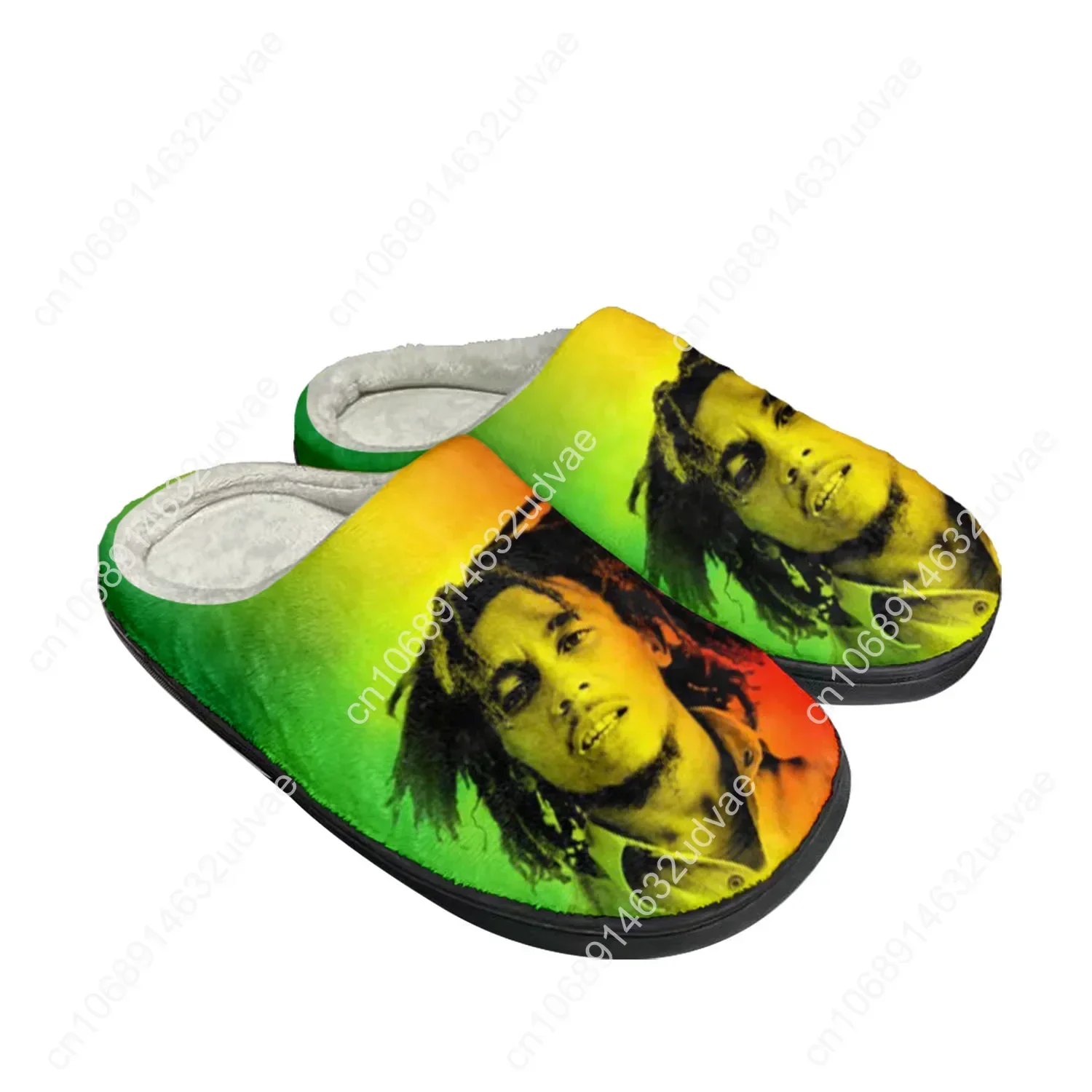 Reggae Rock Music Star Bob Marley Cotton Slippers Mens Womens Sandals Plush Bedroom Keep Warm Shoe Thermal Custom Home Slipper
Reggae Rock Music Star Bob Marley Cotton Slippers Mens Womens Sandals Plush Bedroom Keep Warm Shoe Thermal Custom Home Slipper