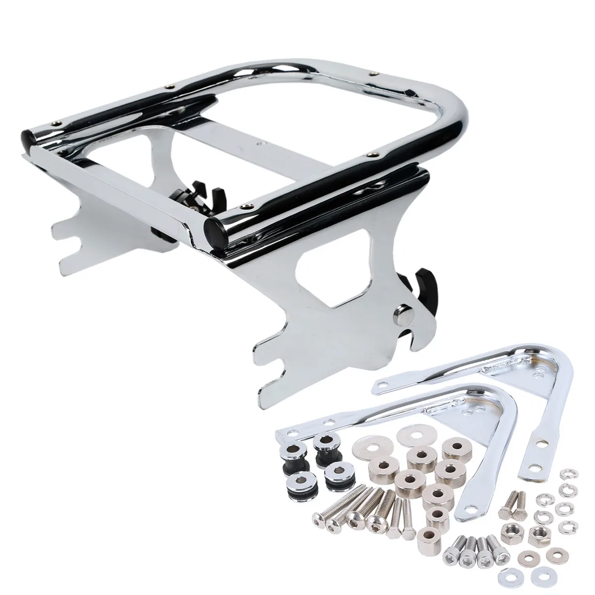 Motorcycle Two-up Luggage Rack & Docking Hardware For Harley Tour Pak Touring 1997-2008 Road King Street Glide
Motorcycle Two-up Luggage Rack & Docking Hardware For Harley Tour Pak Touring 1997-2008 Road King Street Glide