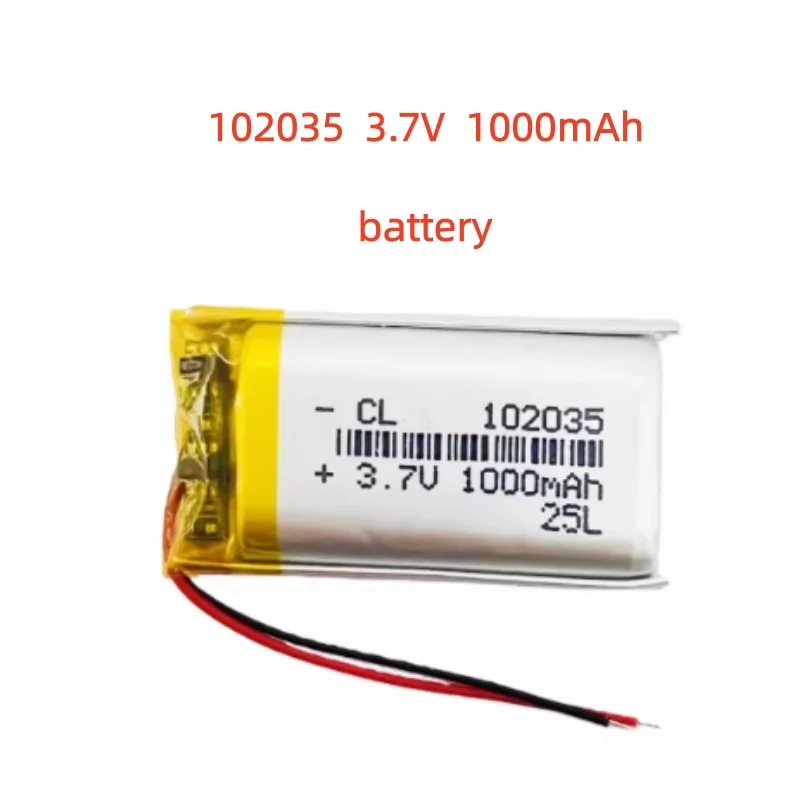 102035 3.7V 1000mAh JST2.0 3Pin /JST1.0 2 Lithium Lipo Li-ion Polymer Battery
102035 3.7V 1000mAh JST2.0 3Pin /JST1.0 2 Lithium Lipo Li-ion Polymer Battery