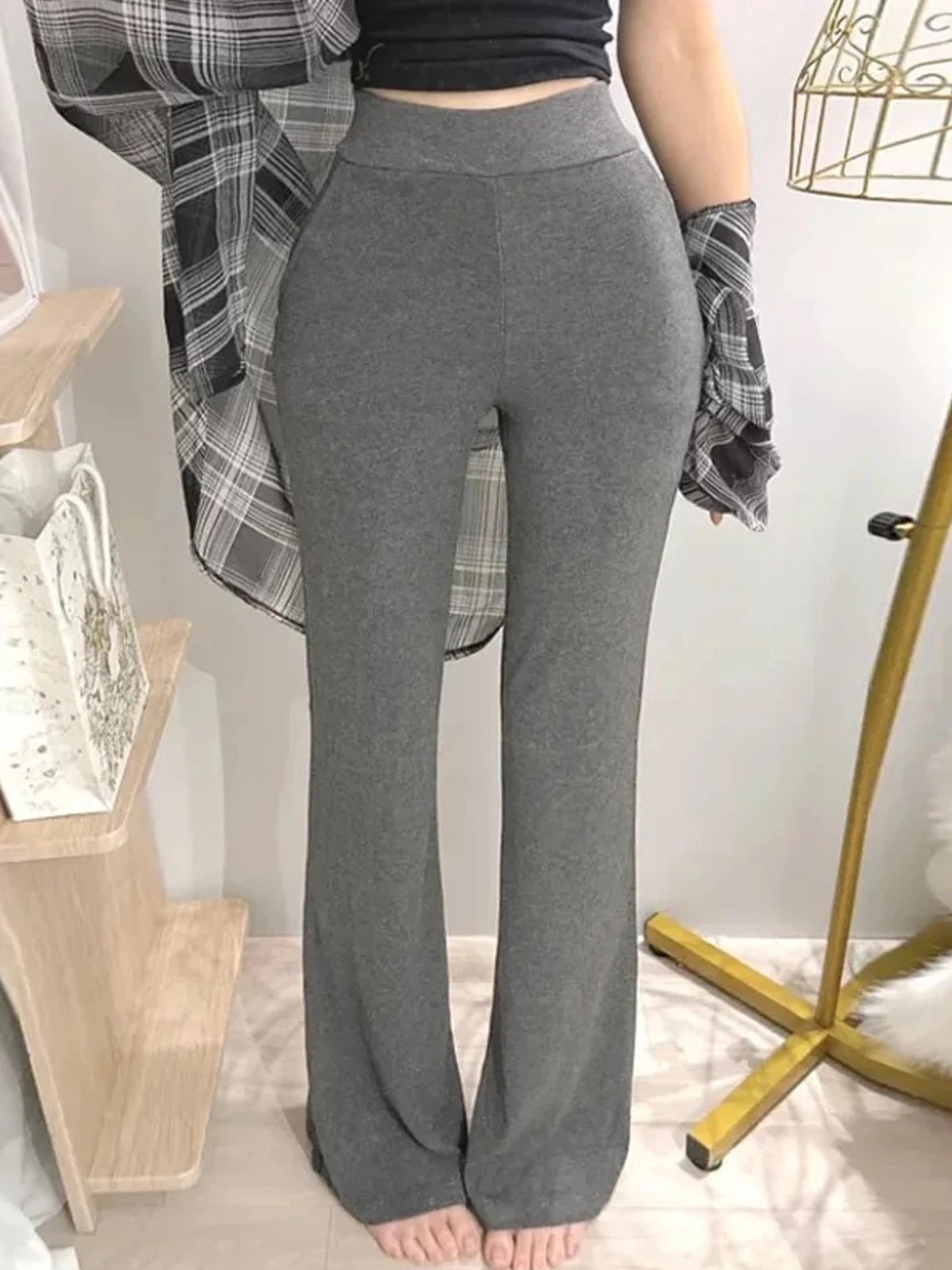 Korean Style High Waist Slim Fit Long Pants Sexy Casual Butt Lifting High Elasticity Micro Flared Pants for Women City Walk
Korean Style High Waist Slim Fit Long Pants Sexy Casual Butt Lifting High Elasticity Micro Flared Pants for Women City Walk