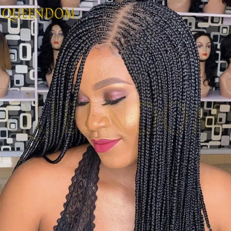 12 дюймов Micro Cornrow Плетеные парики Синтетическая коробка без узлов 6X6 Парики с кружевными передними косами для чернокожих женщин Африканский парик с плетением искусственных локонов
12 дюймов Micro Cornrow Плетеные парики Синтетическая коробка без узлов 6X6 Парики с кружевными передними косами для чернокожих женщин Африканский парик с плетением искусственных локонов
