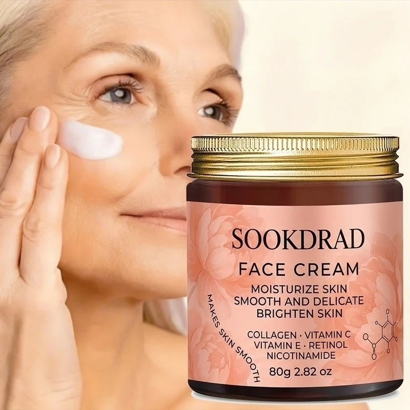 Collagen Face Cream, Vitamin C/E/Retinol/Niacinamide, moisturizes smooth skin, brightens, Morning Glow, all skin types,80g/2.82o
Collagen Face Cream, Vitamin C/E/Retinol/Niacinamide, moisturizes smooth skin, brightens, Morning Glow, all skin types,80g/2.82o