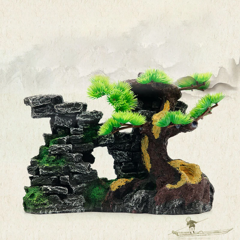Aquarium Scenery, Rockery, Fish Tank Decoration, Scenery, Rockery, Aquarium Ornament, Simulated Stone Mountain Decoration Orname 
Aquarium Scenery, Rockery, Fish Tank Decoration, Scenery, Rockery, Aquarium Ornament, Simulated Stone Mountain Decoration Orname
