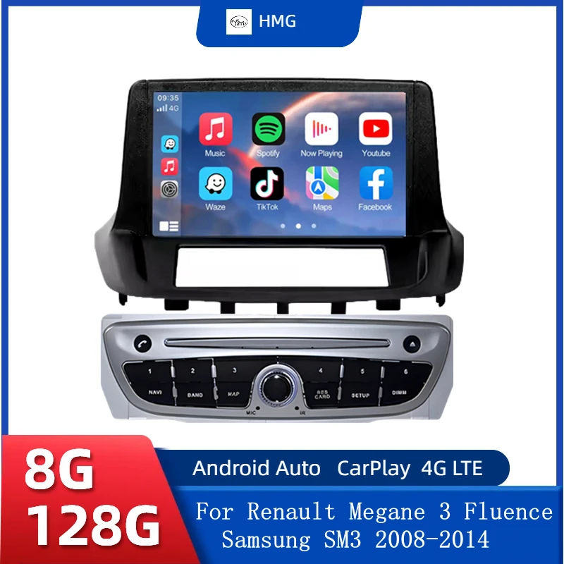 HMG Android 15 Auto Radio For Renault Megane 3 Fluence Samsung SM3 2008 - 2014 4G Car Multimedia GPS 2din Wireless carplay DVD
HMG Android 15 Auto Radio For Renault Megane 3 Fluence Samsung SM3 2008 - 2014 4G Car Multimedia GPS 2din Wireless carplay DVD