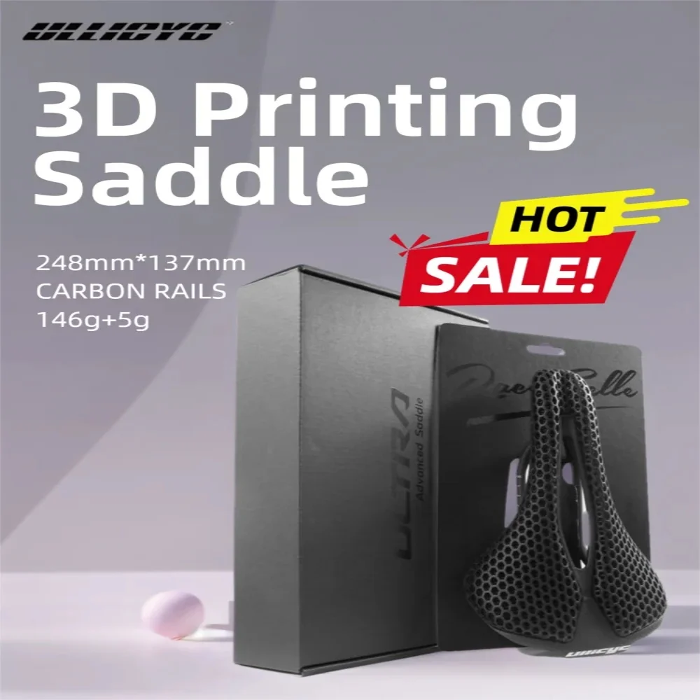 ULLICYC 3D Printing Bicycle Saddle Waterproof Material TPU Comfortable Breathable MTB Road Bike Cycling Seat Carbon Saddle
ULLICYC 3D Printing Bicycle Saddle Waterproof Material TPU Comfortable Breathable MTB Road Bike Cycling Seat Carbon Saddle