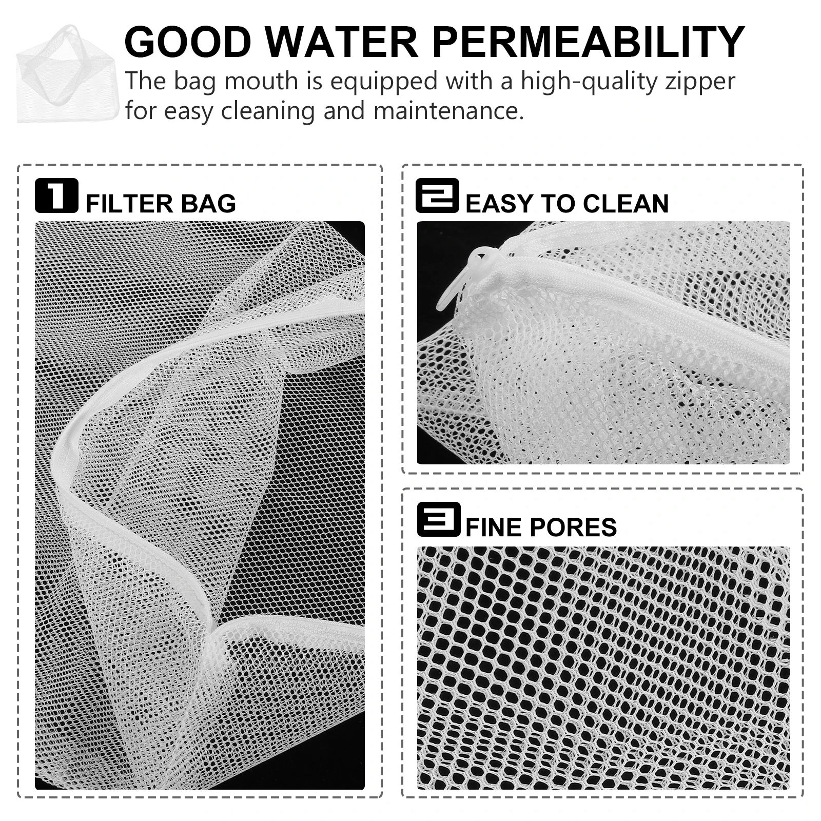 5pcs Filter Bag Fish Tank Mesh Bags Polyester Storage Zipper Net Aquarium Reusable Water Proof Bio
5pcs Filter Bag Fish Tank Mesh Bags Polyester Storage Zipper Net Aquarium Reusable Water Proof Bio