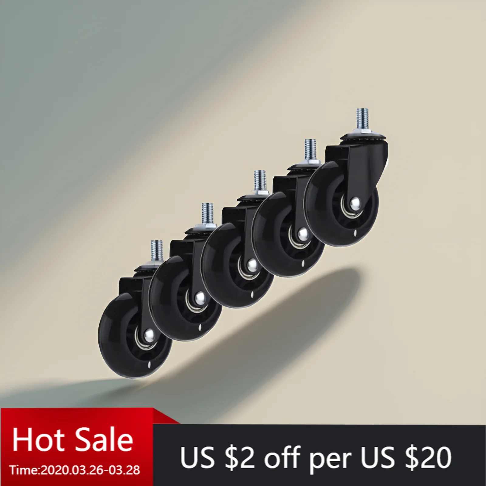 5PCS 2.5" Lightweight PU Casters – M6/M8/M10 Universal Screw Wheels for Home Trolley, Furniture, DIY Projects, Smooth Mobility
5PCS 2.5" Lightweight PU Casters – M6/M8/M10 Universal Screw Wheels for Home Trolley, Furniture, DIY Projects, Smooth Mobility
