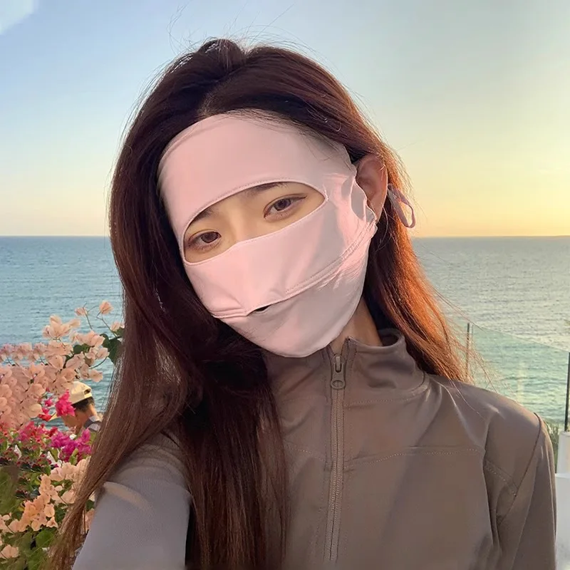 Ladies' Summer Sun Protection and UV Protection Face Mask, Cycling and Driving Ice Silk Face Mask Covering The Entire Face
Ladies' Summer Sun Protection and UV Protection Face Mask, Cycling and Driving Ice Silk Face Mask Covering The Entire Face