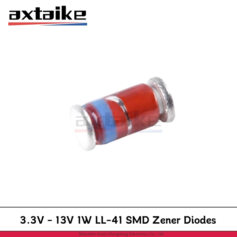 50PCS 1W SMD Zener Diodes LL-41 ZM4734A ZM4735A ZM4736A ZM4737A ZM4738A ZM4739A 3V 3.3V 3.6V 3.9V 4.3V 4.7V 5.1V 10V 11V 12V 13V
50PCS 1W SMD Zener Diodes LL-41 ZM4734A ZM4735A ZM4736A ZM4737A ZM4738A ZM4739A 3V 3.3V 3.6V 3.9V 4.3V 4.7V 5.1V 10V 11V 12V 13V