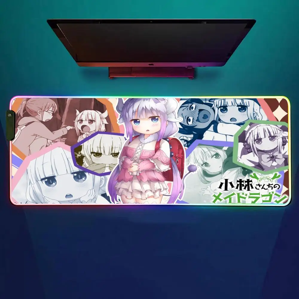Miss Kobayashi Dragon Maid Mouse Pad RGB Gaming Mouse Pad Desk Mat HD Gamer Large LED Light XXL MousePads
Miss Kobayashi Dragon Maid Mouse Pad RGB Gaming Mouse Pad Desk Mat HD Gamer Large LED Light XXL MousePads
