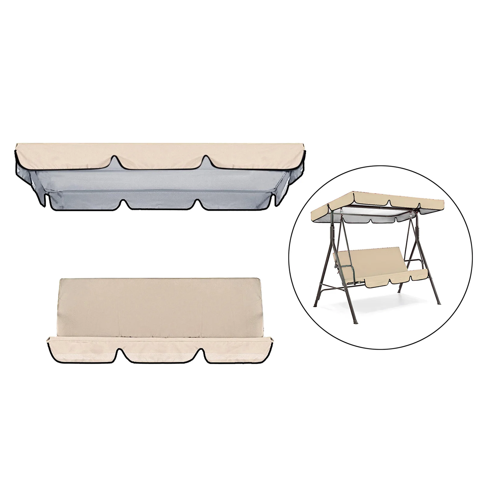 Heavy Duty Patio Swing Chair Cover Waterproof Sun Shade Awning for Outdoor Yard 3 Person Furniture Protection
Heavy Duty Patio Swing Chair Cover Waterproof Sun Shade Awning for Outdoor Yard 3 Person Furniture Protection